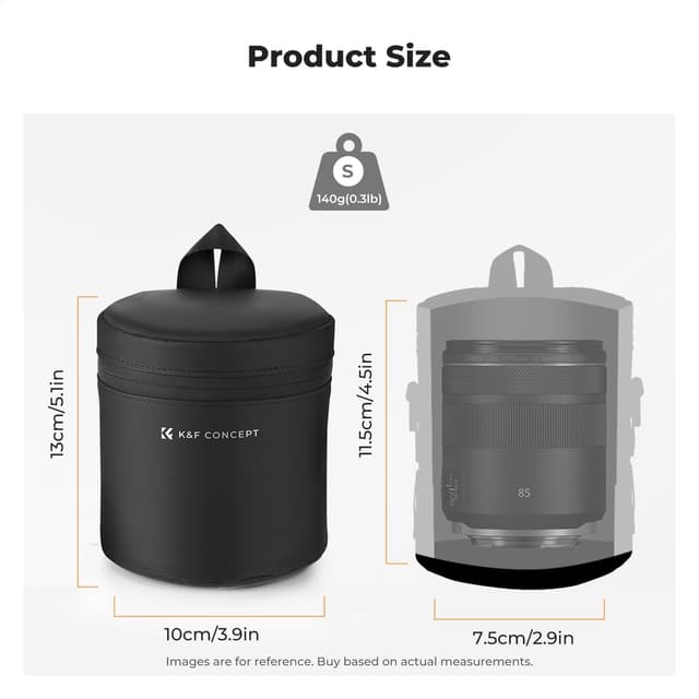 Thumbnail 2 de K&F Concept Funda para lentes 7x11 cm