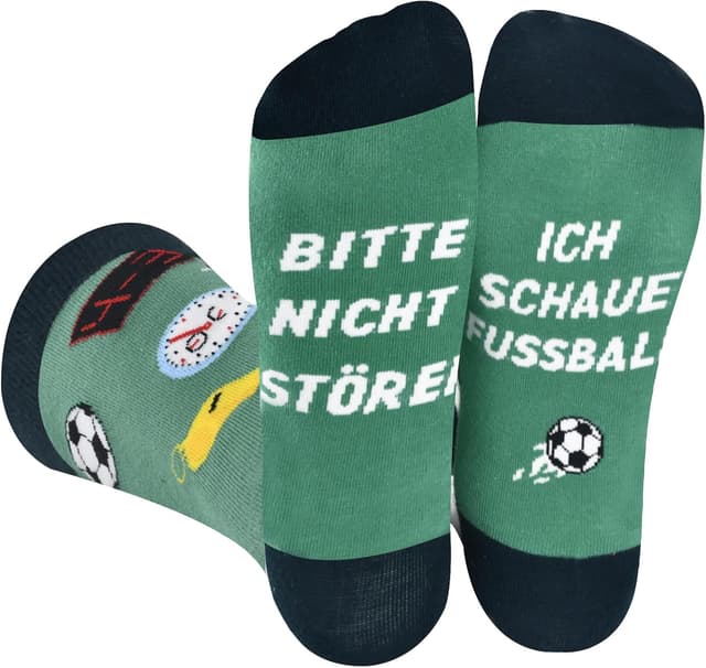 Detalle de OEAGO Vatertagsgeschenk für Papa – Fußball-Socken (Gr. 43–46)