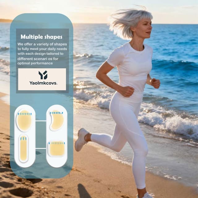 Detalle de 22Pcs Hydrocolloid Blister Plasters for Feet (Waterproof, Invisible) for Heel & Toe Protection