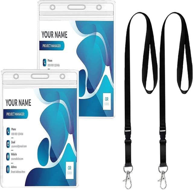 Detalle de Fhlbestyu Porta Badge Da Collo 54 cm Trasparente