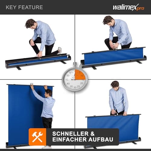 Thumbnail 2 de Walimex Pro Roll-Up Panel 165x220 cm fond photo gris ⚙