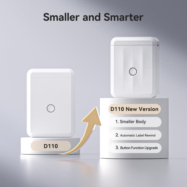 Detalle 2 de NIIMBOT D110 Portable Bluetooth Label Maker 203 DPI