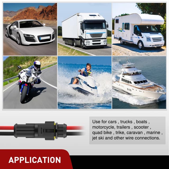 Thumbnail 5 de Nilight 2‑Pin Waterproof Automotive Connector Set 20 sets 🔌