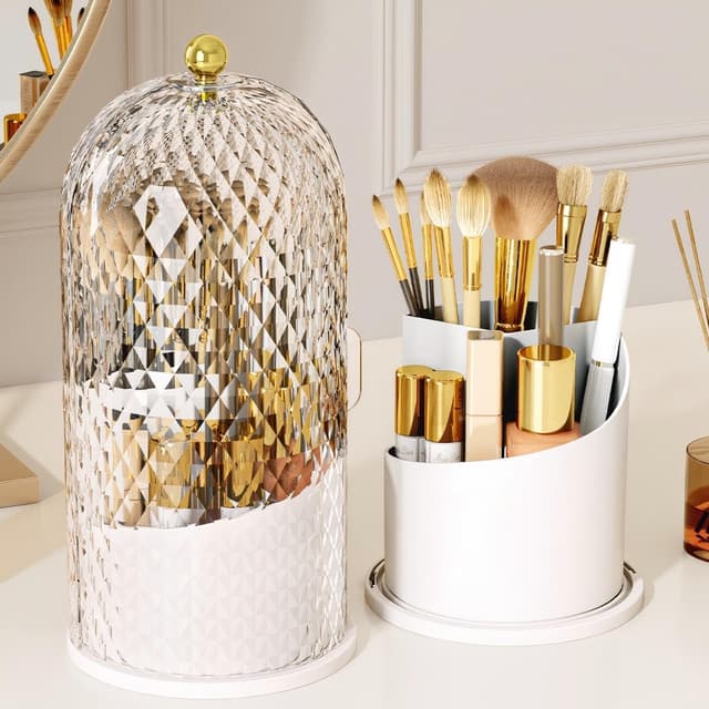 Imagen de RONGZHIERK Makeup Brush Holder 360° Rotating en OfertitasTOP