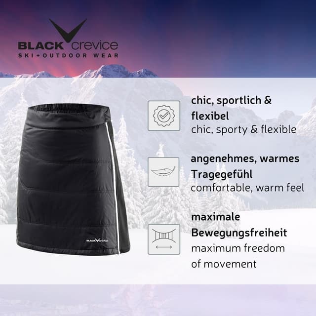 Thumbnail 1 de Black Crevice Jupe de Ski Femme Thermorock