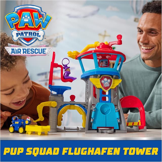 Detalle 2 de PAW PATROL Air Rescue Flughafen Tower 30 cm