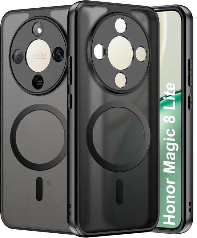 Detalle de FDHYFGDY Magnetische Schutzhülle für Honor Magic 8 Lite – ultradünnes PC-Case mit rutschfestem Silikon