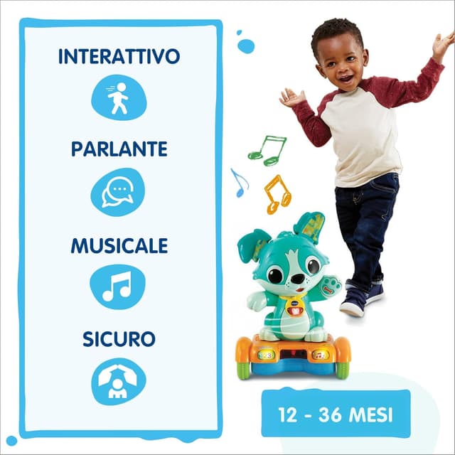 Detalle 2 de VTech Lord Cucciolo in hoverboard, cane giocattolo automatico che cammina (12–36 mesi)