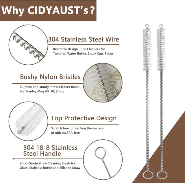 Detalle de Stanley straw cleaner brush 10 inch