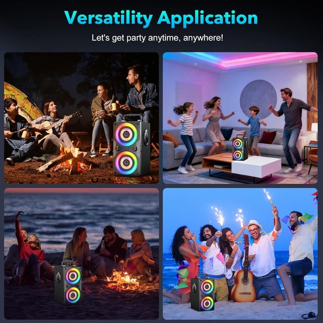 Thumbnail 6 de RRNUY Bluetooth Speaker 100W portable loud woofer