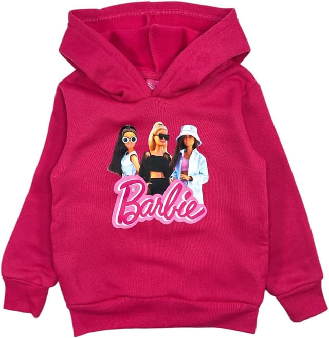 Detalle 2 de Disney Mädchen Barbie-Hoodie Sweater – warmer Kapuzenpullover für kühle Tage