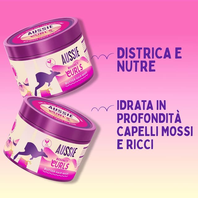Detalle 2 de Aussie Bouncy Curls Maschera 500ml per Capelli Ricci