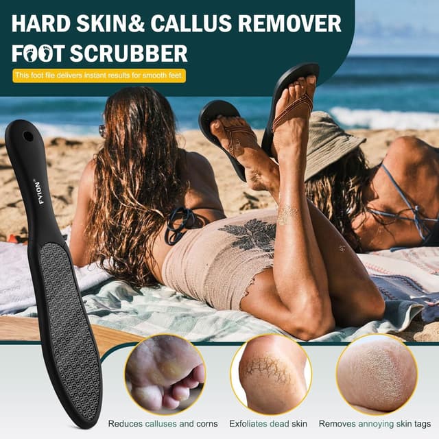 Detalle 2 de FVION Double-Sided Nano Glass Foot File for Callus Remover 🦶