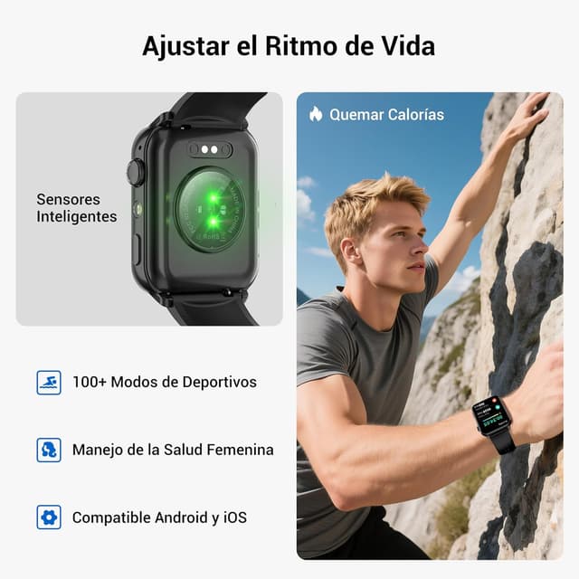Thumbnail 5 de Baolubao 2026 Smartwatch con 100+ modos