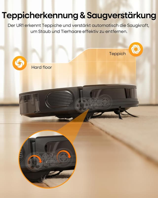 Detalle 2 de uninell Saugroboter 5000Pa mit Wischfunktion 🤖