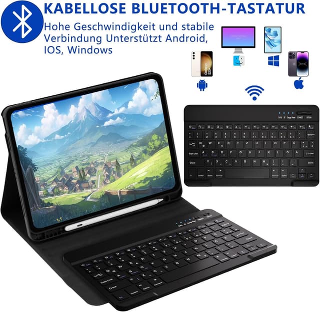 Detalle de HOTLIFE iPad Air Tastaturhülle 60–80 Std