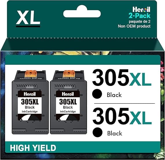 Imagen de Heroil 305XL Negro - Tinta Compatible para HP ✒️ en OfertitasTOP