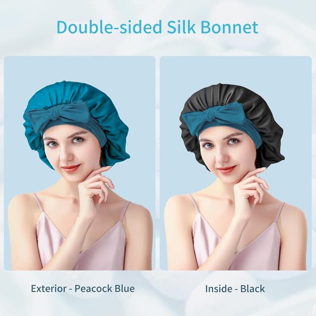 Detalle 2 de Silmana Silk Bonnet 22 Momme