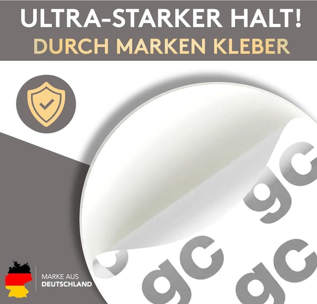 Detalle 2 de GALACE Fermaporta adesivo da muro bianco da 40 mm (10 pezzi) con gommini per paracolpi e anti-spifferi