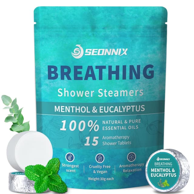 Detalle de SEONNIX Shower Steamers Aromatherapy 15 Pack