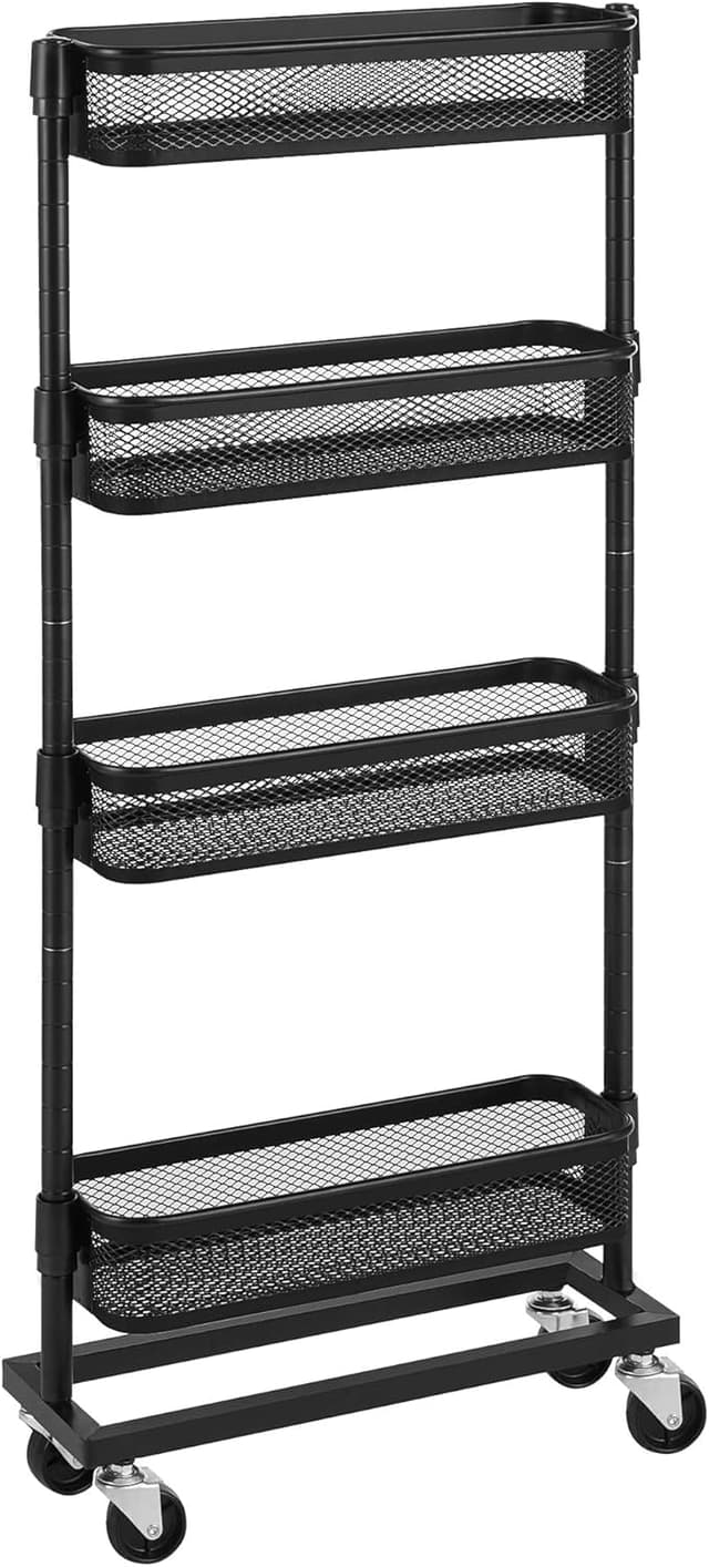 Detalle de SONGMICS Carro de 4 Niveles para Espacios Pequeños 🛒