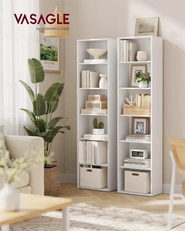Detalle 2 de VASAGLE LBC167T14 Libreria 6 ripiani 24×40×178,5 cm