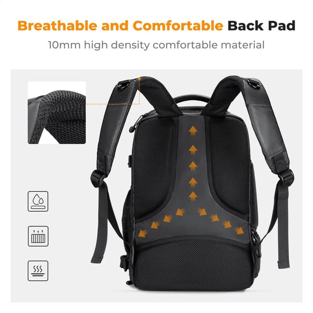 Detalle 2 de K&F Concept Camera Backpack (Large Capacity, 25L) with Raincover