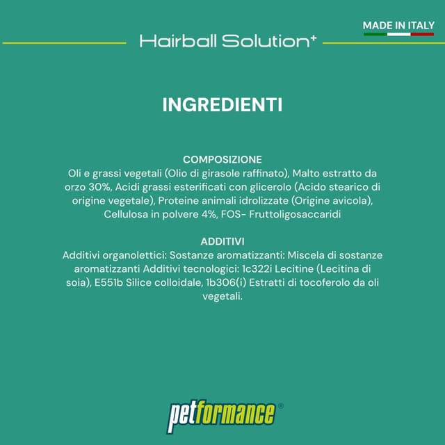 Detalle de PETFORMANCE Hairball Solution+ pasta orale per gatti contro i boli di pelo con funzione prebiotica (50 g)