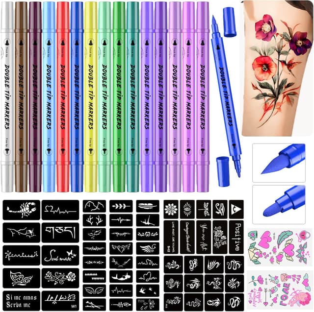 Imagen de PFARRER Temporäre Tattoo Marker Kit en OfertitasTOP