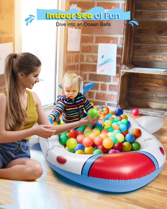 Thumbnail 6 de Kiddie Pool for Toddlers 3-in-1 Splash Pad (68 in) — Inflatable Sprinkler Water Play Mat for Kids Ages 4–8