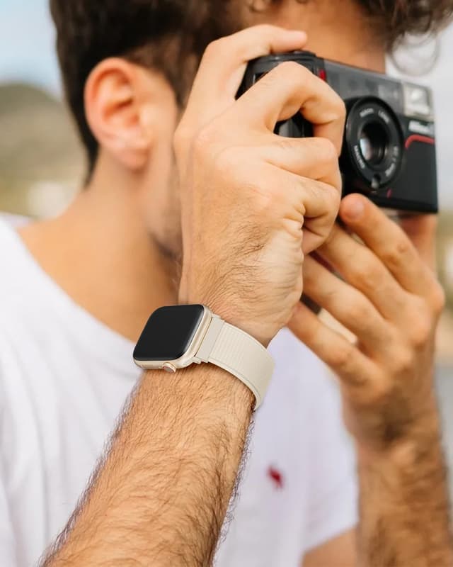 Detalle de Yoohoo 2-Pack Nylon Sport Loop Watch Strap for Apple Watch (38–49mm)