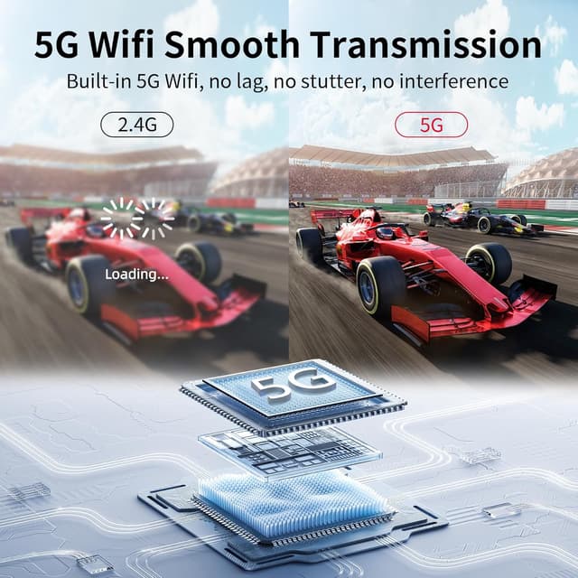 Detalle 2 de Unitek Type C Wireless HDMI Display Adapter with PD 3.0 (1080P@60Hz) Miracast Dongle for TV/Monitor Mirroring