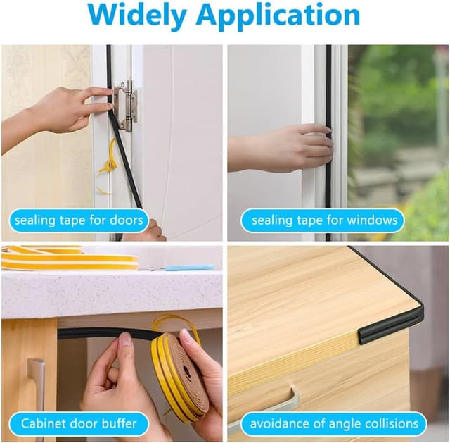 Thumbnail 6 de Flintronic Cinta Selladora Espuma 36 m 9x6 mm Negro