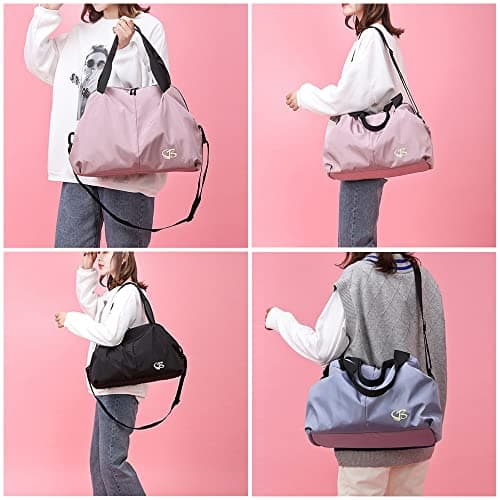 Detalle 2 de Vllcsla Bolsa de deporte mujer pequeña con bolsillo húmedo (TPU) y 7 bolsillos, azul