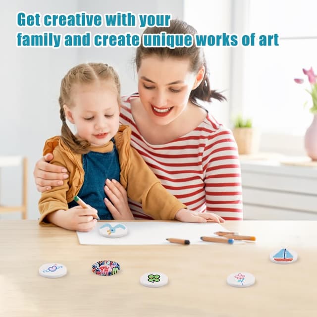 Thumbnail 5 de Orixo 12 flache Bemalsteine 5 cm Ø 🎨