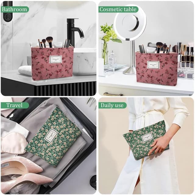 Thumbnail 8 de Aucuu Neceser Floral Mujer 2PCS ✨ Organizadores de Viaje