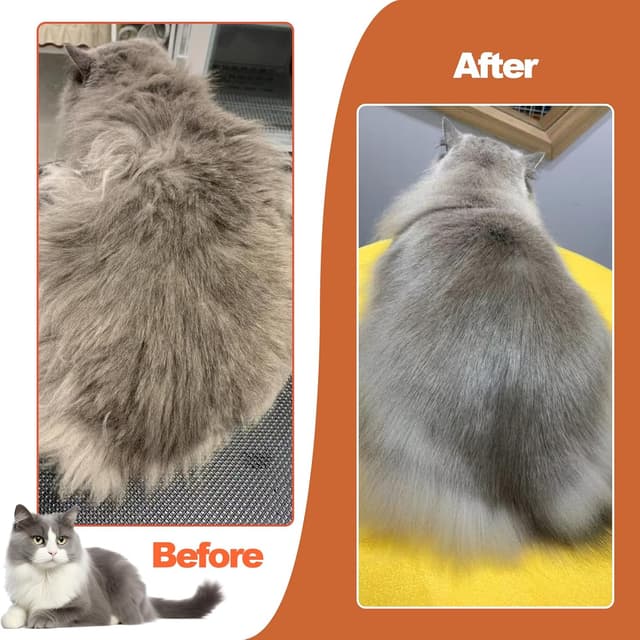 Detalle de ACE2ACE Katzenbürste für Lang- und Kurzhaar mit Knopf zur Selbstreinigung (weiß)