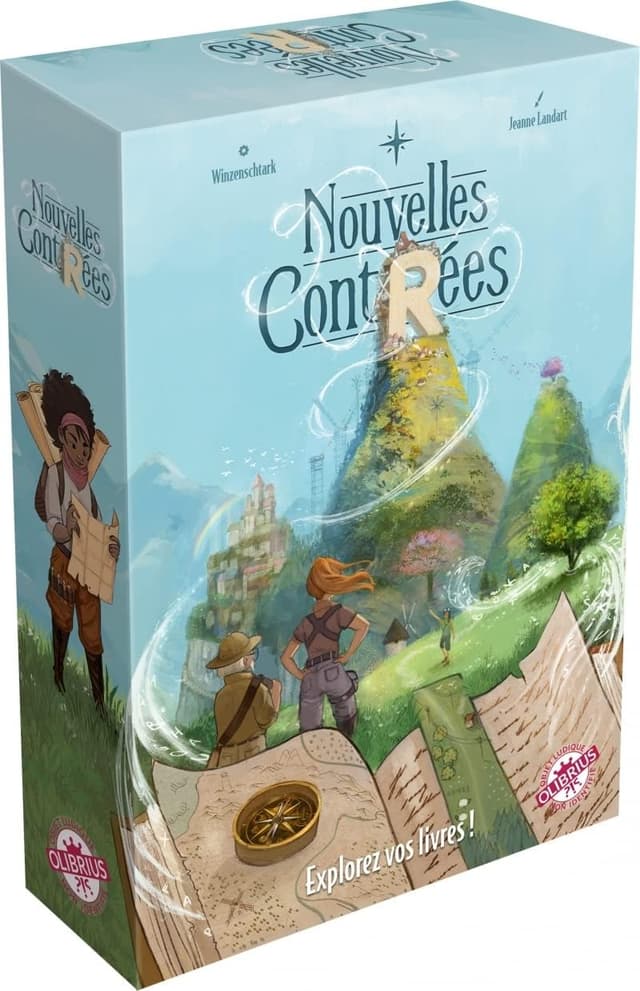Detalle de Asmodee Olibrius Nouvelles Contrées — jeu coopératif de narration dans vos livres