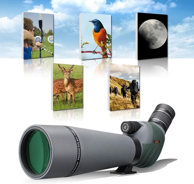 Detalle de Gosky ED Double Focus Spotting Scope 20–60x 80mm with Smartphone Adapter
