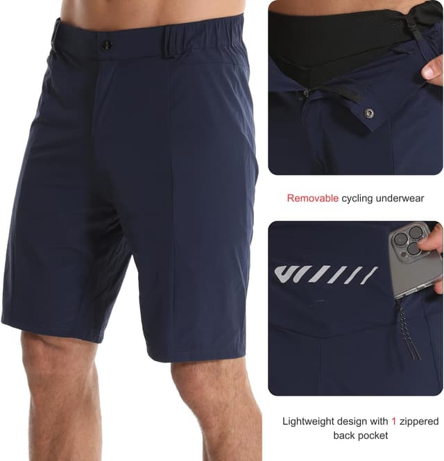 Detalle 1 de Wulibike MTB-Radhose Herren M, 4D Polster