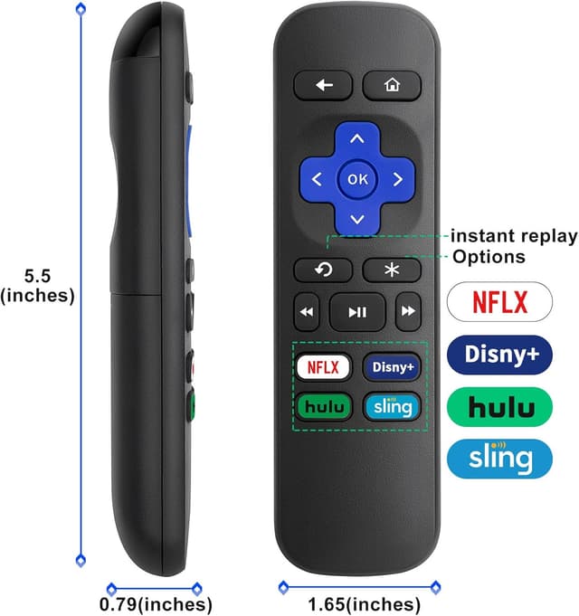 Detalle 2 de Roku Replacement Remote Control 2-Pack