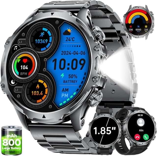 Detalle de LIGE smart watch 1.85" HD screen