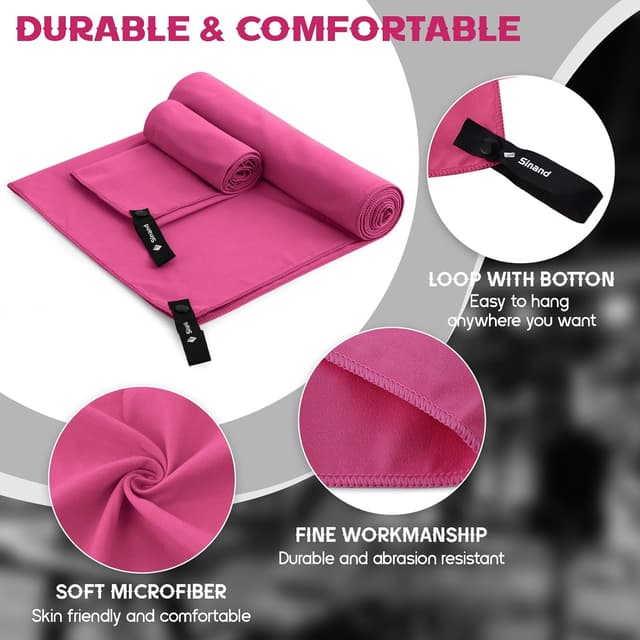 Detalle 1 de Microfibre towel 2 pack, 160x80cm