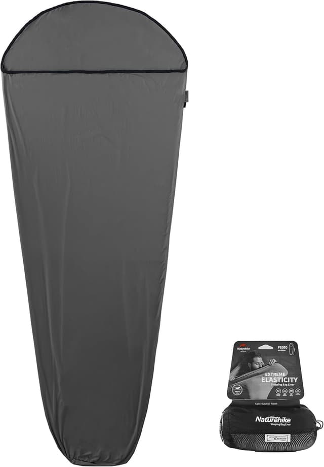 Detalle de Naturehike Ultralight Hut Sleeping Bag Liner (liner only) – 340g, high elasticity travel sheet