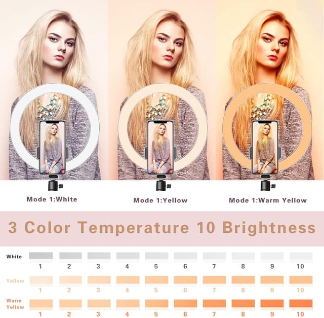 Thumbnail 1 de LED 10" Ring Light for Streaming