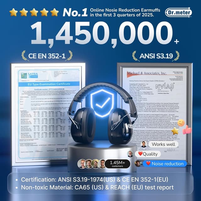 Thumbnail 4 de Dr.meter Ear Defenders SNR 31dB