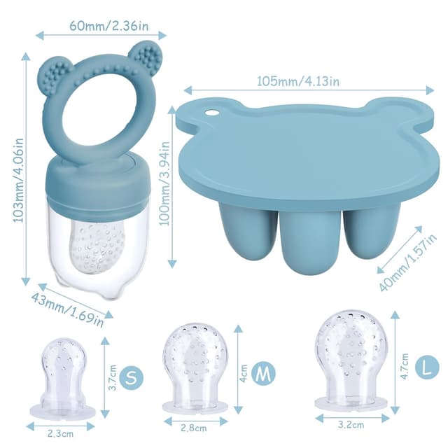 Thumbnail 1 de Aolso Fruchtsauger Baby Eis am Stiel Blau