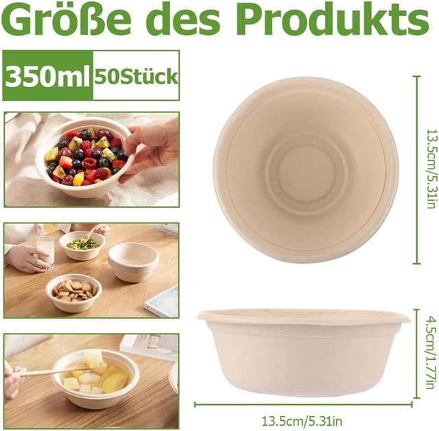 Detalle 2 de Einweg Suppenschalen 350 ml, 50 Stück