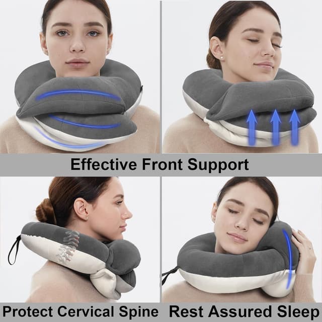 Thumbnail 1 de BUYUE Travel Neck Pillow 360° Support for Adults