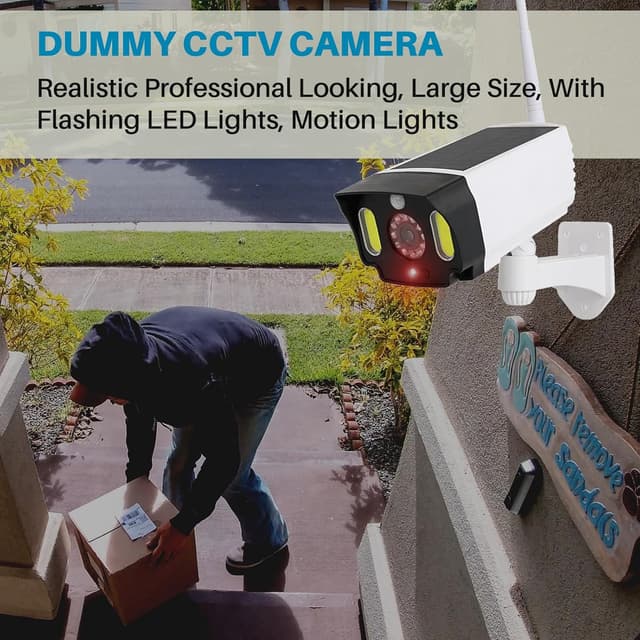 Thumbnail 2 de JUSTOP Dummy CCTV Camera solar PIR motion sensor ☀